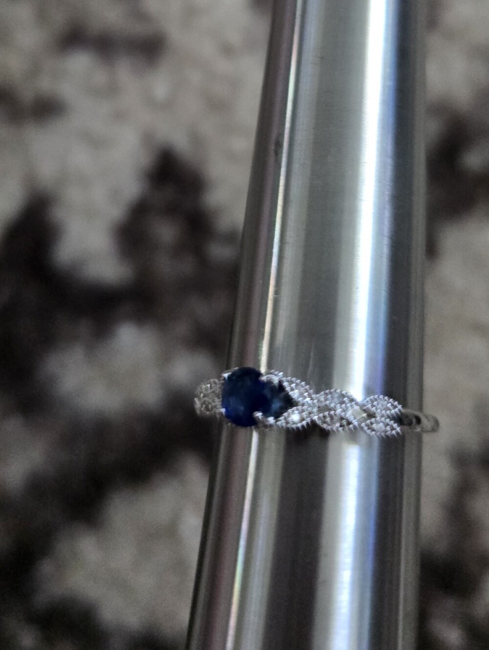 Blue Stone Ring - Picture 2 of 3